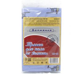 Тряпка для пола из вискозы Волжанка голубая с печатью, 50х60 см ТПВ-001 