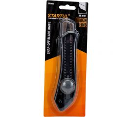 Канцелярский нож STARTUL выдвижной 18 мм Black Line ST0922 