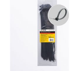 Хомут STEKKER NYCT47-350 нейлоновый 4.7x350 мм, 90 мм, нагрузка 22 кг, черный, 100 шт в упак 32790 