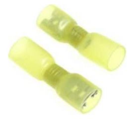 Полностью изолированная термоусаживаемая клемма "мама" Nord-Yada 6.3мм 4-6кв. мм (желтая) 906344 