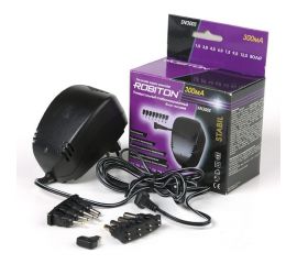 Адаптер/блок питания ROBITON SN1000S 1000мА стабилизированный, 8 насадок BL1 4401 