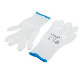 Нейлоновые перчатки с полиуретановым покрытием кончиков пальцев ULTIMA белые ULT620F/XXL 
