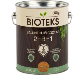 Биоантисептик Текс классик универсал махагон 2,7 л. защ. состав 2 в 1 48656 
