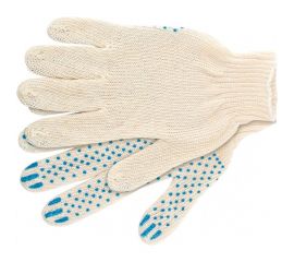 Перчатки Россия х/б, ПВХ-покрытие ""Точка"", 7 класс 67772 