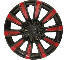 Колпак колеса REDMARK Торнадо R14, микс, красный, пружина, 2 шт. RM11450 