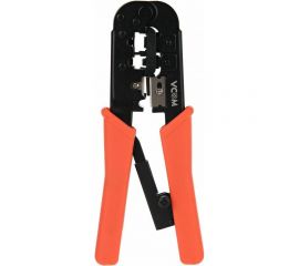 Обжимные клещи VCOM для разъемов RJ45, RJ12, RJ11, 6p6c,8p8c, с фиксатором NT082 