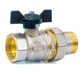 Шаровой кран Terma NEOS 1/2"", с американкой, бабочка 26026 