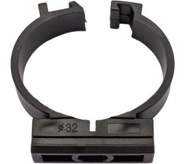 Держатель с фиксатором для труб Greenel D32 мм, черный, 40 шт. GE50183-05 