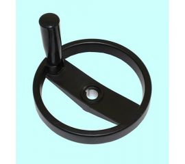 Маховик TLX 200x18x54x6мм DxdxHxb с 2-мя спицами, алюминий с откидной ручкой 65927 