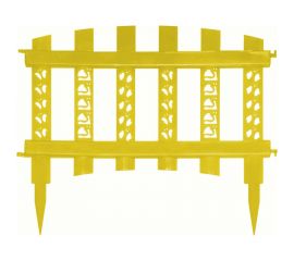 Декоративный заборчик Дачная мозаика "Палисадник" желтый 10672 