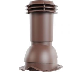 Выход вентиляции канализации для металлочерепицы Viotto коричневый шоколад RAL 8017 07.500.03.03.05.100.8017 