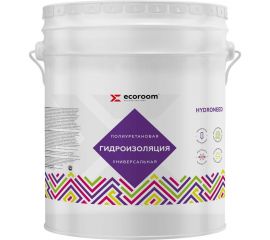 Полиуретановая универсальная гидроизоляция ECOROOM HYDRONEED серая, 20 кг 443-1-20 