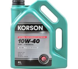 Моторное масло KORSON 10W-40 синтетическое, 4 л KS00042 