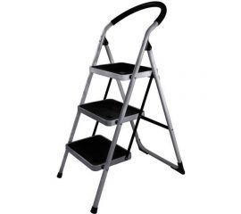 Стальная стремянка-стул с широкими ступенями Алюмет 3 ступени МСН203 