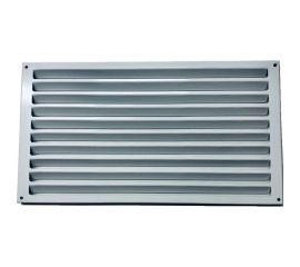 Решетка жалюзийная накладная из листовой оцинкованной стали с внутренними жалюзи 330x180 мм ООО Вентмаркет RG033001 