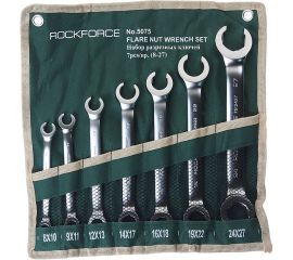 Набор разрезных ключей ROCKFORCE 7пр на полотне RF-5075 