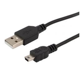 Кабель REXANT USB mini USB длинный штекер 1М черный 18-4402 