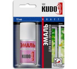 Эмаль для ПВХ профиля с кисточкой KUDO KU-7K6101 