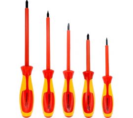 Набор отверток электрика vertextools 5 предметов 0033-02 