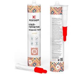 Клей-герметик жидкие гвозди ECOROOM as-111 белый, 310 мл 2210-1-310 