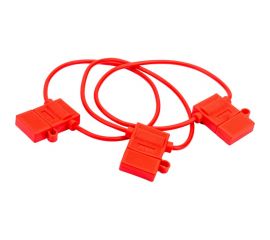 Держатель предохранителя REXANT типа стандарт, с крышкой красный, 50 шт. 16-0421-4 