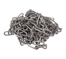 Нержавеющая цепь KREPFIELD 4x32 мм, DIN 763, А2, сварная, длиннозвенная, 6 м 763А2ЦЕПЬ4ММ-6 