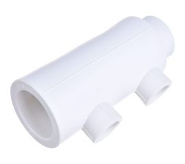 Коллектор Blue Ocean полипропилен 2 отвода - 40х20х2 осевое - 57мм PPRF/FCEUM-01(W)-40х20х2 