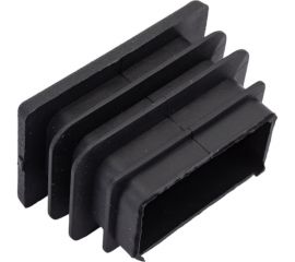 Внутренняя заглушка для трубы Tech-Krep 25x40 мм, черный пластик, 4 шт. пакет 155037 