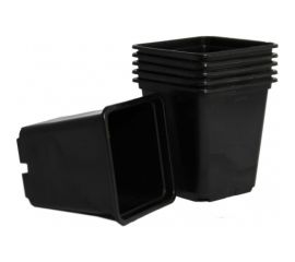 Набор горшков для рассады Ангора 6 шт., по 0.5 л, черный А5532чр 