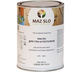 Масло для стен и потолков MAZ-SLO цвет Палисандр, 1л 8063939 