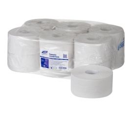 Туалетная бумага Luscan Professional 1-слойная, 12 рулонов 601111 