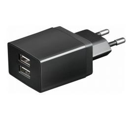 Универсальное сетевое зарядное устройство AKAI 2 USB 3.1A черный CH-6C04B 