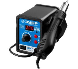 Термовоздушная цифровая паяльная станция ЗУБР 100-500C, шаг 1C, 120л/мин, 650Вт, 3 насадки 55350 