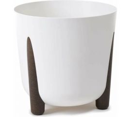Кашпо на ножках LAMELA Sp.z o. 236 FRIDA ECO recycled диаметр 26 см, высота 23 см, 8.1 л, белое 067943 