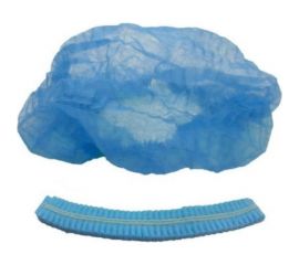 Медицинская шапочка SMZ типа «шарлотта», голубая 100 шт. ГПШар-10/1р-Г 