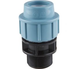 Муфта ПНД компрессионная с наружной резьбой (20 ммx3/4") AV Engineering AVE1062034 