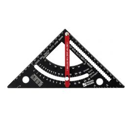 Плотницкий угольник WOODWORK 170 мм, дюймовый, со сдвижным упором, алюминиевый PTR-170 