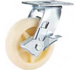 Колесо большегрузное поворотное SCdnb 80 200 мм полипропиленовое с тормозом TOR 1024225 