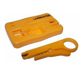 Монтажная площадка для кейстоунов LANMASTER с инструментом для разделки кабеля LAN-OK-FIX 
