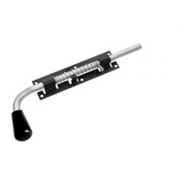 Засов с пружиной Домарт ЗСП-300 мод.2, черный 170931 