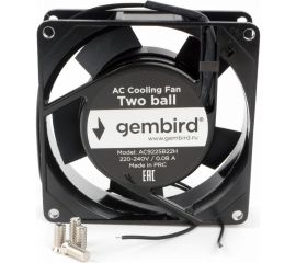 Вентилятор Gembird 92x92x25, AC, 220, подшипник, 2 pin, провод 30 см, AC9225B22H 