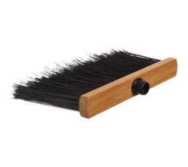 Метла для пола и улицы YOZHIK Гардена лайт, 280x40x16 мм, 106 пучков, высота ворса 130 мм, 4-х рядная, синтетическое волокно чёрное Y/МГЛ/280 