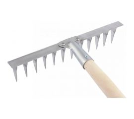 Сварные грабли РемоКолор с витым зубом, 14-зубые, нержавейка, с черенком 1200 мм, 1 сорт 66-1-001 
