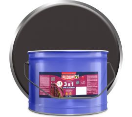 Грунт-эмаль по ржавчине OLECOLOR черный, 10 кг 4300005961 