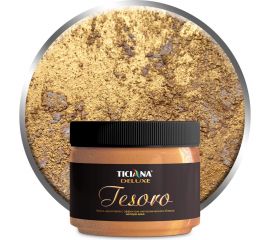 Акриловая эмаль с эффектом металлического блеска Ticiana DeLuxe Tesoro античное золото, 0.4 л 4300004120 