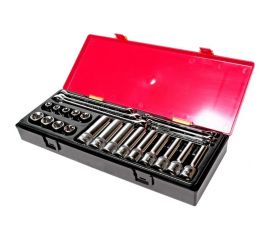 Набор инструментов TORX ключи E6-E24, головки E10-E24 в кейсе 24шт JTC-K4241 