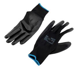 Нейлоновые перчатки с полиуретановым покрытием S.GLOVES TAXO черные, 10 размер 31614-10 