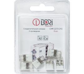 2-проводная соединительная клемма DORI СМК 2273-242 с пастой (6 шт.) 46349 