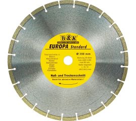 Диск алмазный сегментный Europa Standart 350x2.3х6.5x25.4 мм TGS TORGWIN S77231 