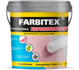 Акриловая грунтовка Farbitex бетоноконтакт 1.1 кг 4300011404 